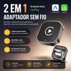 Carplay Adaptador Sem Fio Rb Smart Slim Usb / Usb-c Android Auto 2 Em 1 Slim E Potente